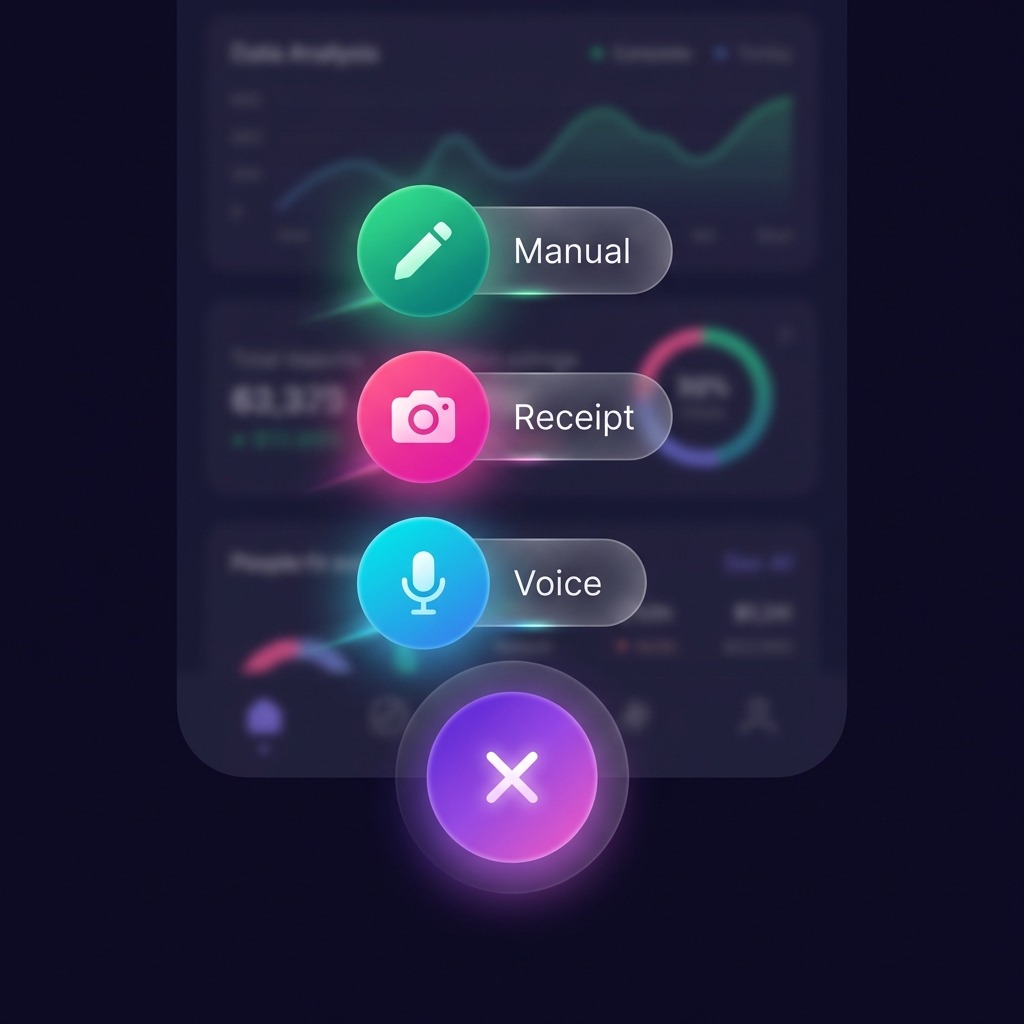 AuraSpend Quick Action Speed Dial FAB