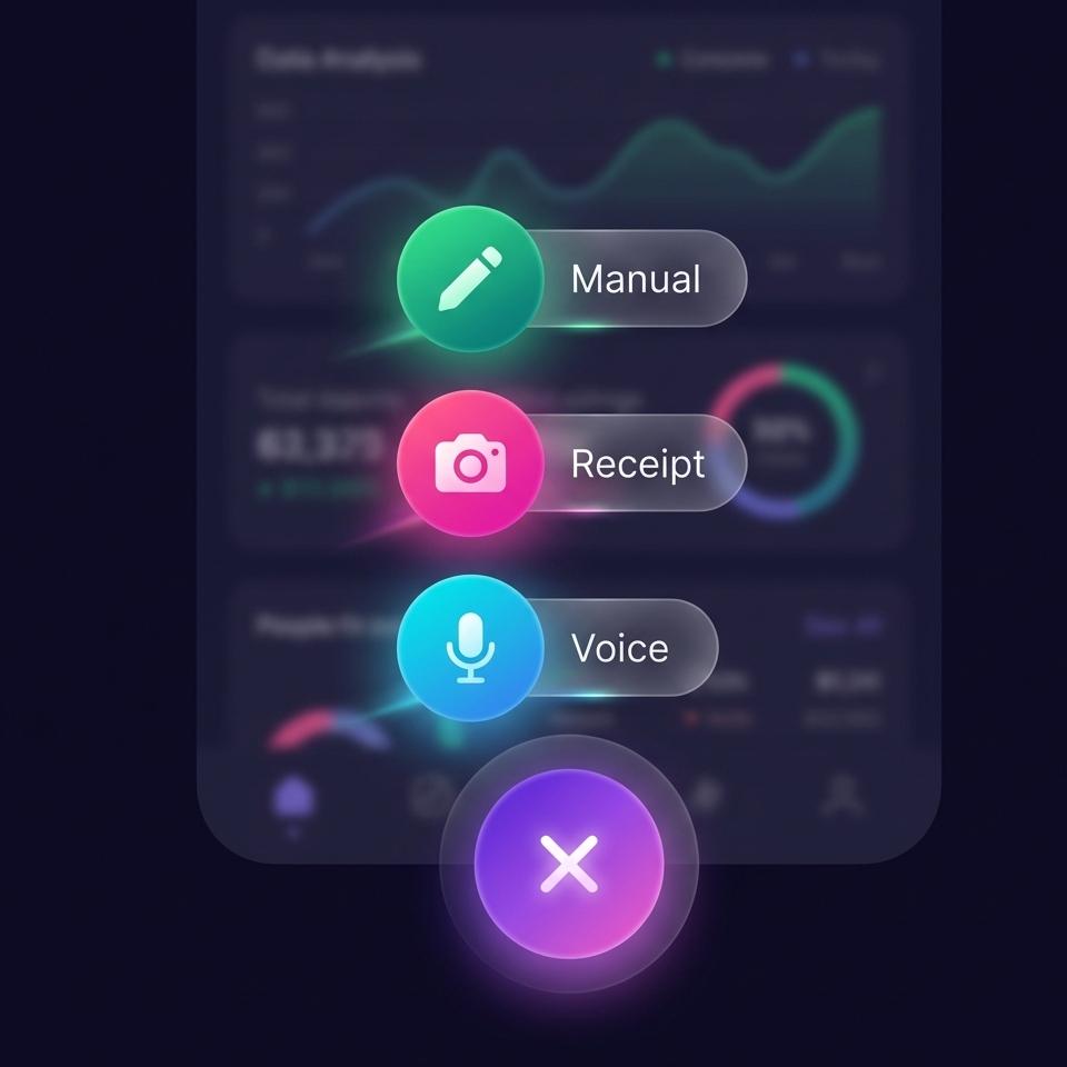AuraSpend Quick Action Speed Dial FAB