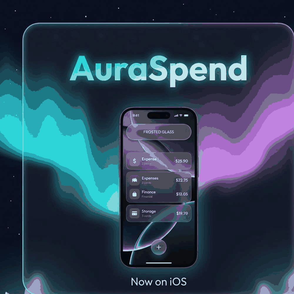 Aura Dispatch - Liquid Glass Theme and Subscription Tracking Graphic